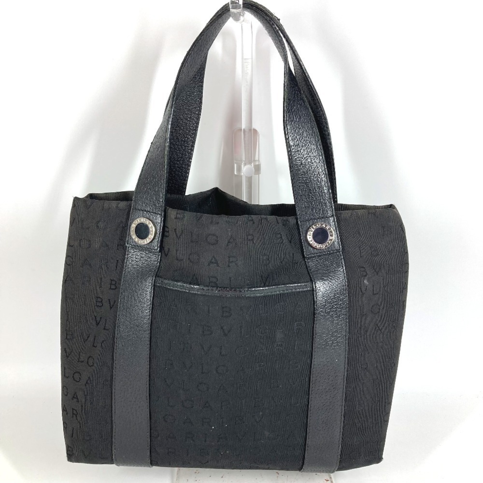 Bvlgari Bulgari Handbag With Pouch, Logo, Bag, Handbag, Tote Shoulder Leather...